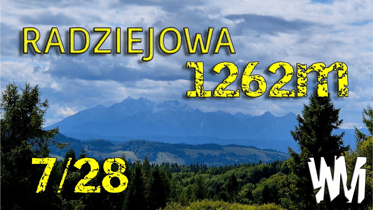 Radziejowa 1262m  to mój zdobyty 7/28 szczyt z KGP