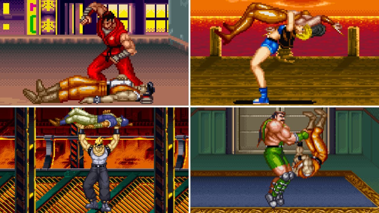 Final Fight 3 (SNES) - All Throws, Grabs & Super Moves