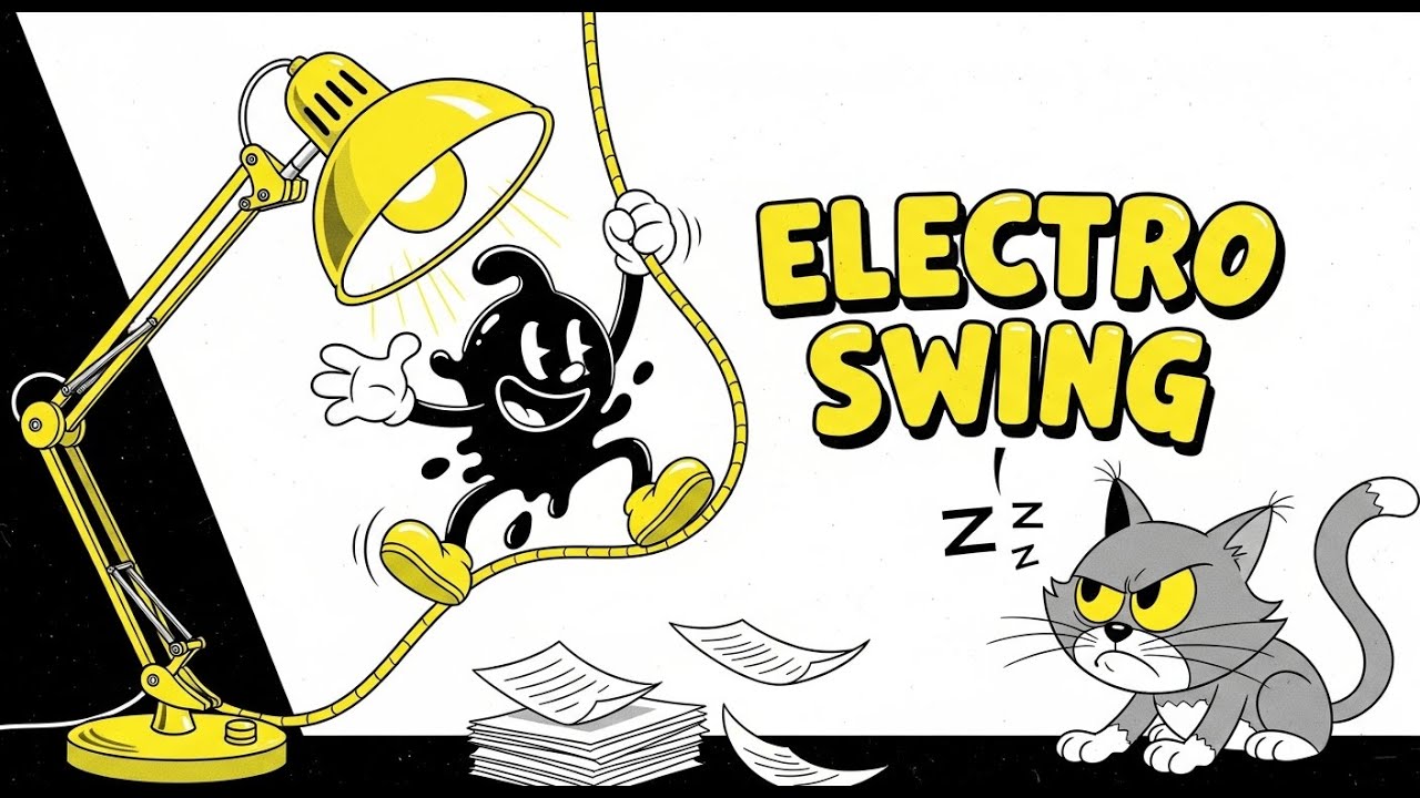 Electro Swing Music for Stress Relief 🤪 | The Mischievous Ink Bottle's Escape (Mood Booster)