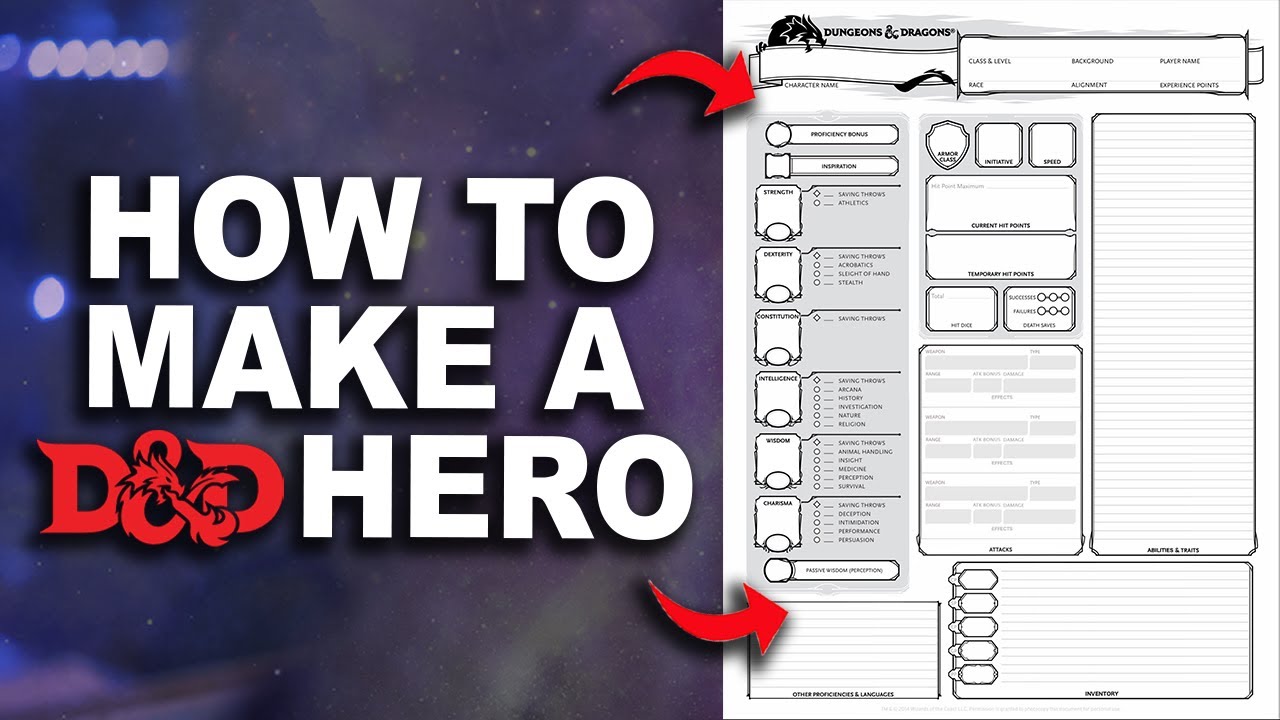 How to make a D&D Character