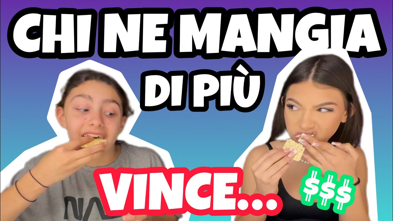 CHI NE MANGIA DI PI&Ugrave; VINCE 50 EURO challenge cibi secchi