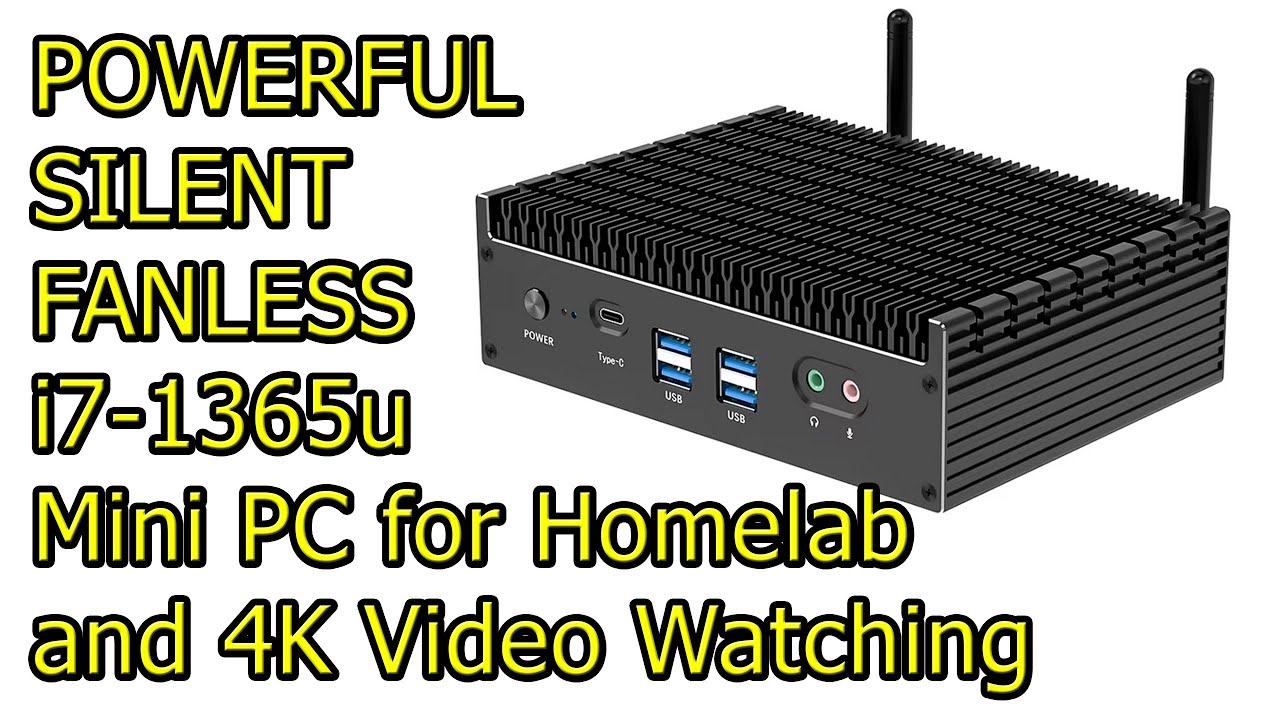 ⚜️ FANLESS Silent i7 -1365u Topton Mini PC w IRIS Graphics Unboxing Review Benchmark 