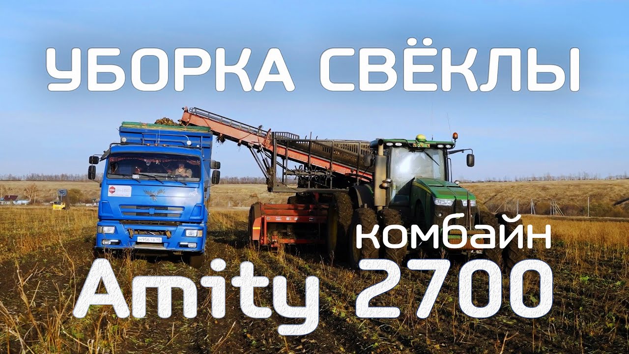 Технология уборки сахарной свёклы. Прицепной комбайн Amity 2700 или как мы забыли про Ropa.