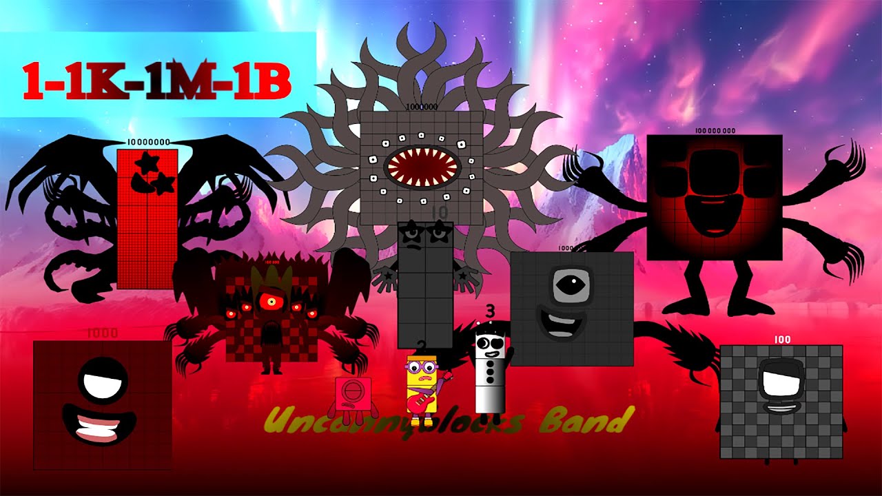 My Version Uncannyblocks Band Nightmare  (1-1K-1M-1B)  The Madness erupts
