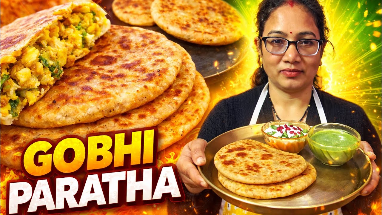 Everyone Asked for This Gobhi Paratha Recipe! 😋 Soft, Crispy & Flavorful