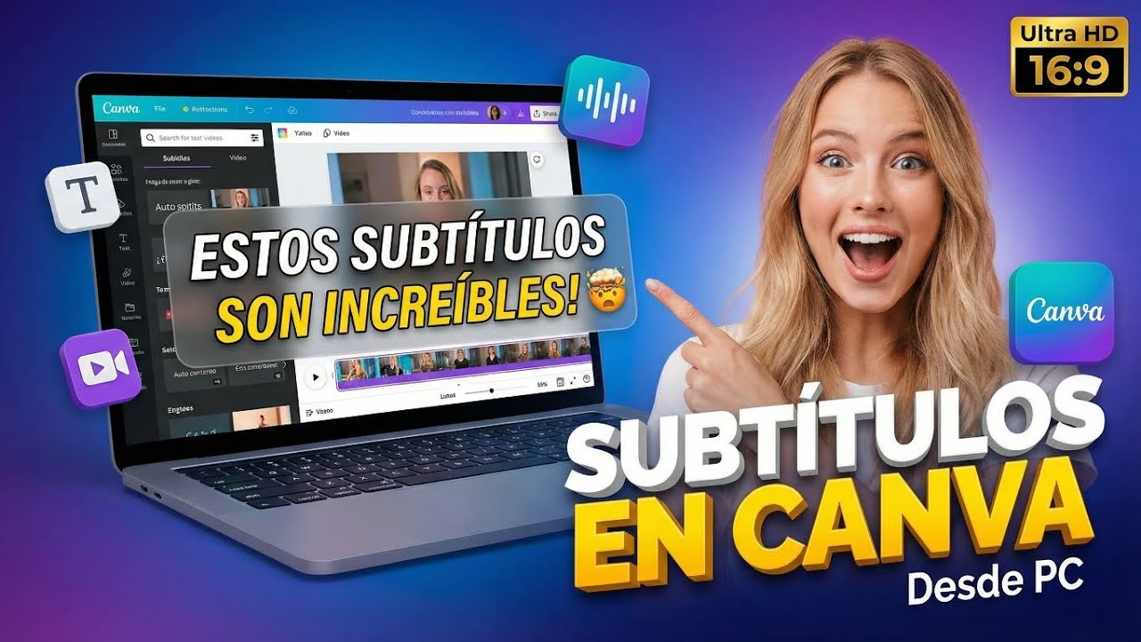 Como Poner SUBTÍTULOS a un VIDEO en CANVA 2026 ✅️