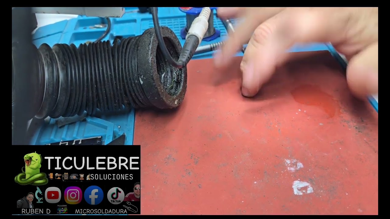 A14 apagado  por cpu , típica falla de soldadura fría .