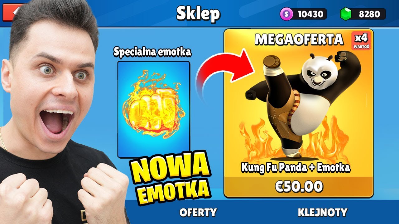 KUPIŁEM NOWE EMOTKI! GRAM JAK KUNG FU PANDA! Stumble Guys