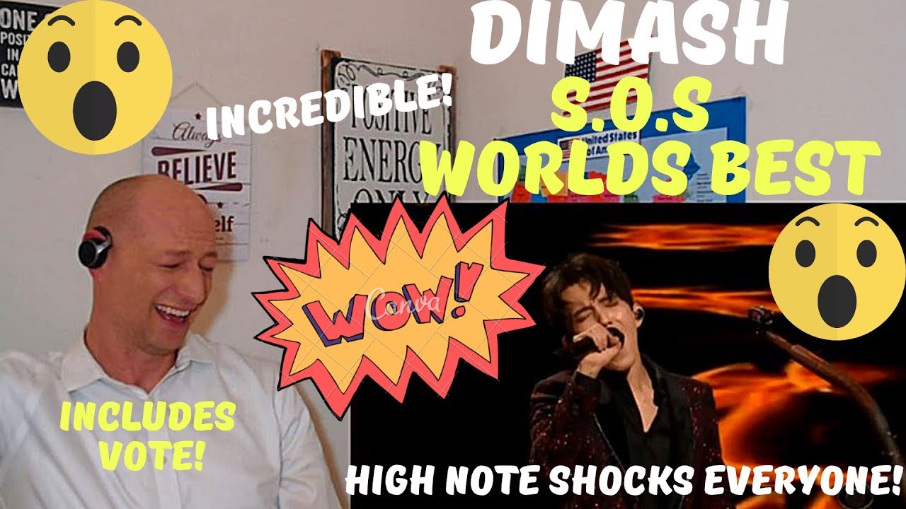 DIMASH - S.O.S. (WORLDS BEST incl. SCORE} | REACTION! HIGH NOTE SHOCKS EVERYONE!