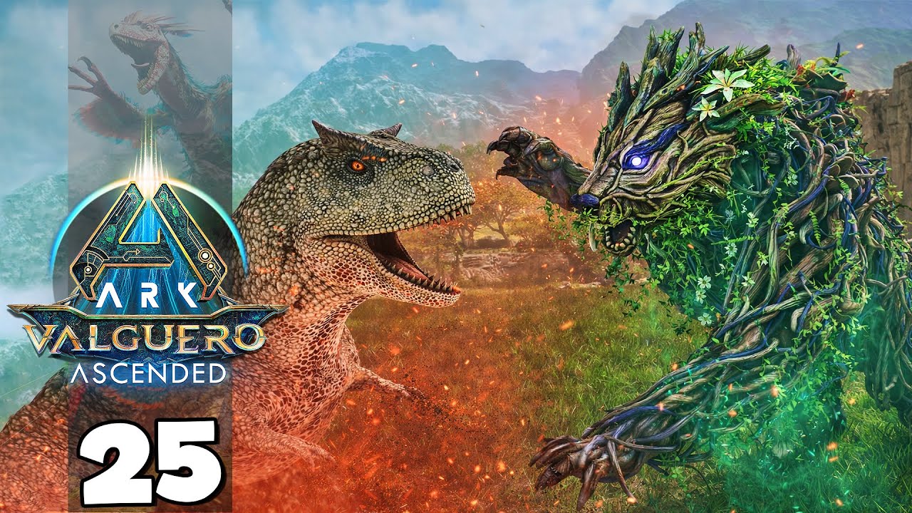 A BATALHA DO ELDERCLAW CONTRA OS DINOS ALFAS… QUASE DEU RUIM😱!!!  ARK: VALGUERO 25