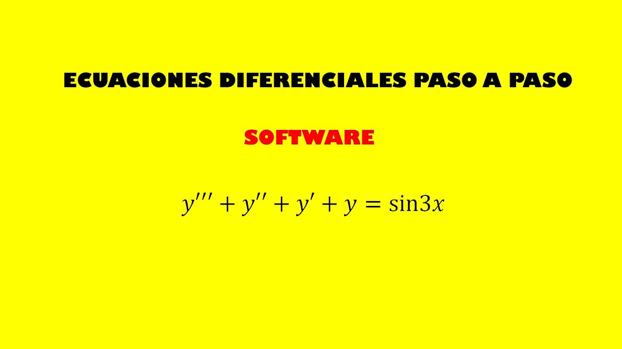Resolver ecuaciones diferenciales paso a paso online