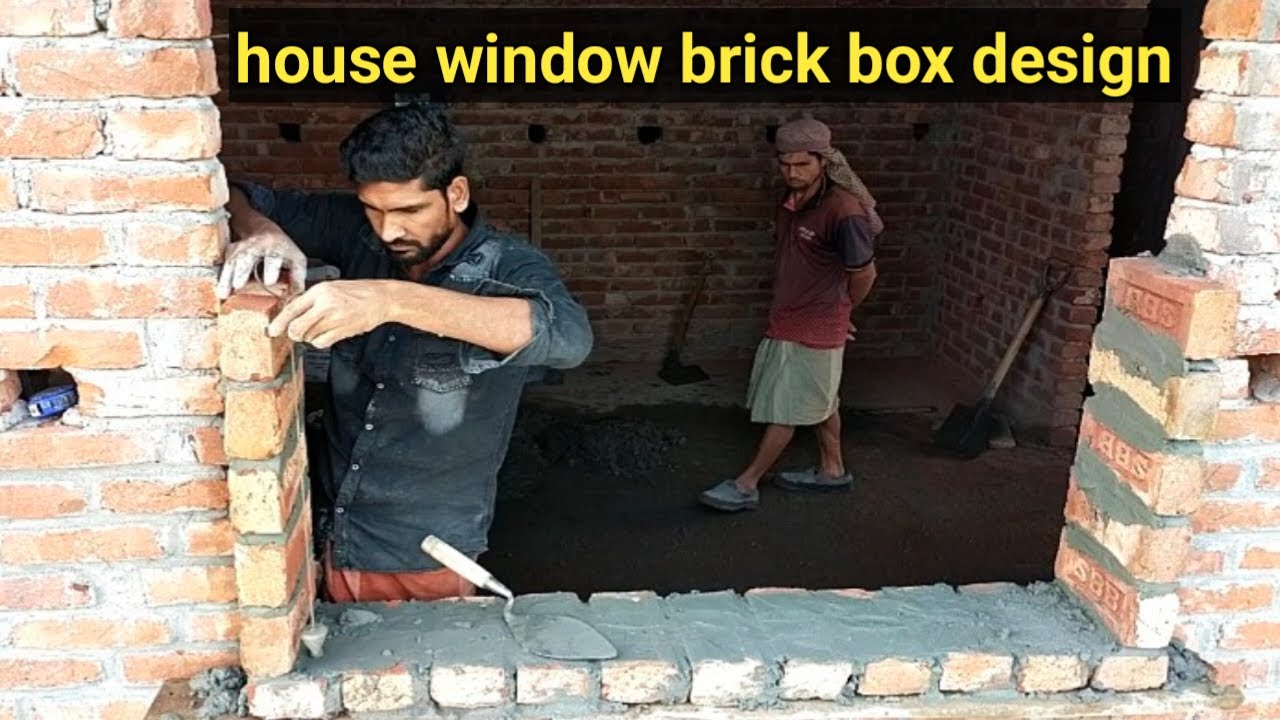House Window Brick Design _window brick laying