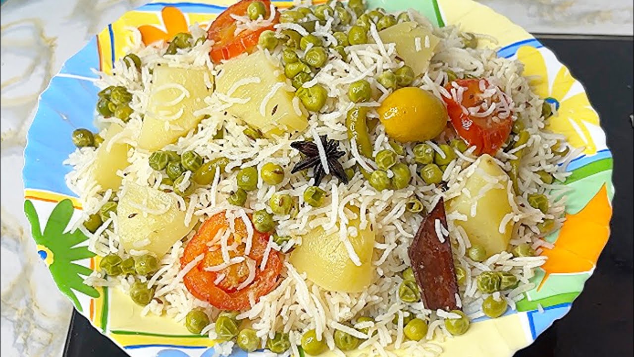 खिला खिला टेस्टी आलू मटर पुलाओ बनाने का तरीका | Aloo Matar Ka Perfect Pulao | Veg Pulao Recipe