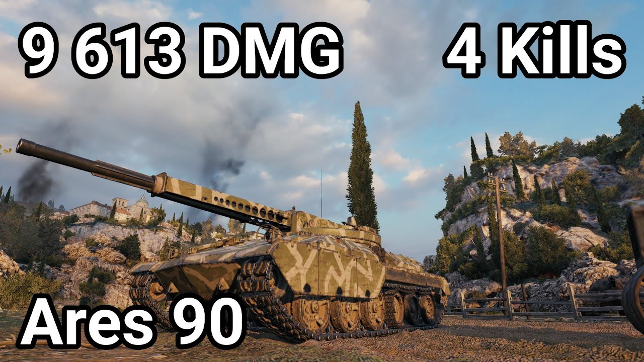 ARES 90: 9.6K DAMAGE - THE NEW AUTOCANNON DEMON | World of Tanks