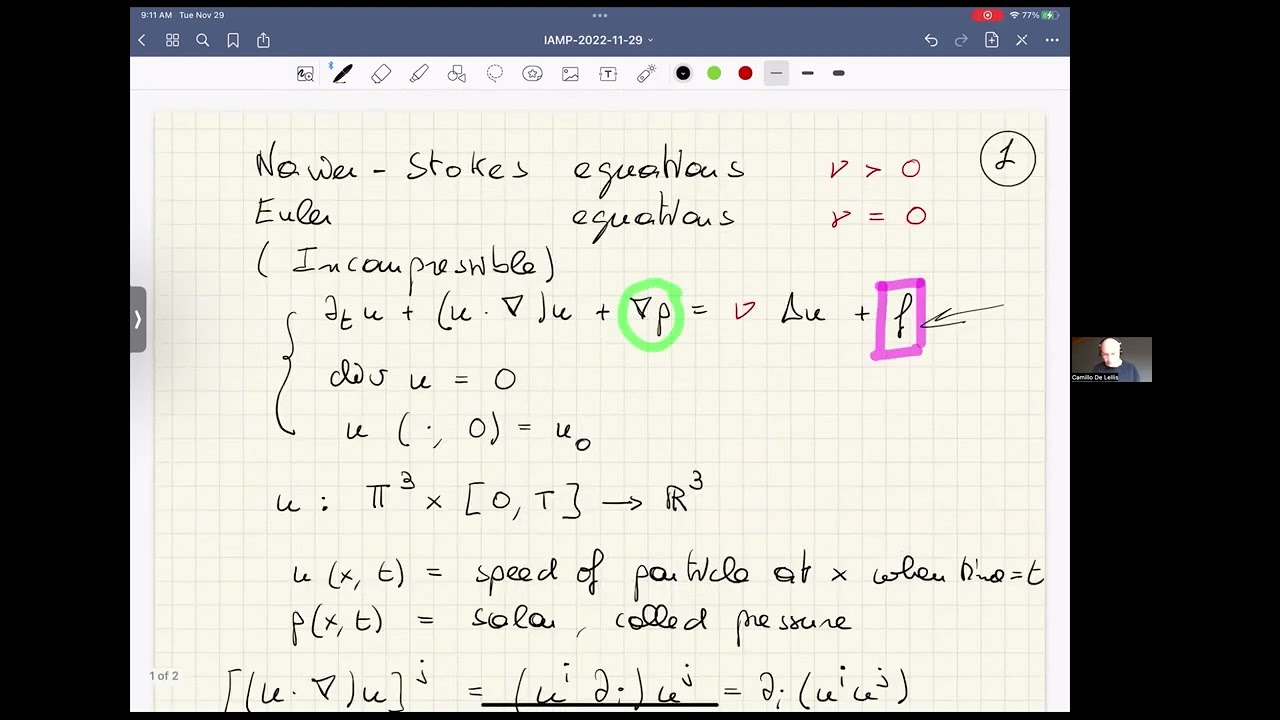 Camillo De Lellis: Anomalous dissipation for the forced Navier-Stokes equations