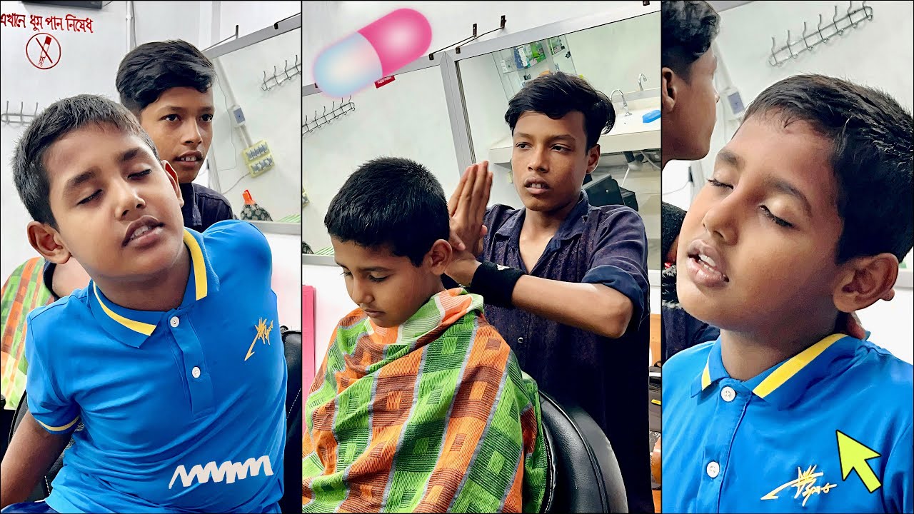 Head Massage💆‍♂️Kid to Kid 💫 Lots of Body Crackings📌Loud ASMR | 3D Sound available! @ASMRWithAKON
