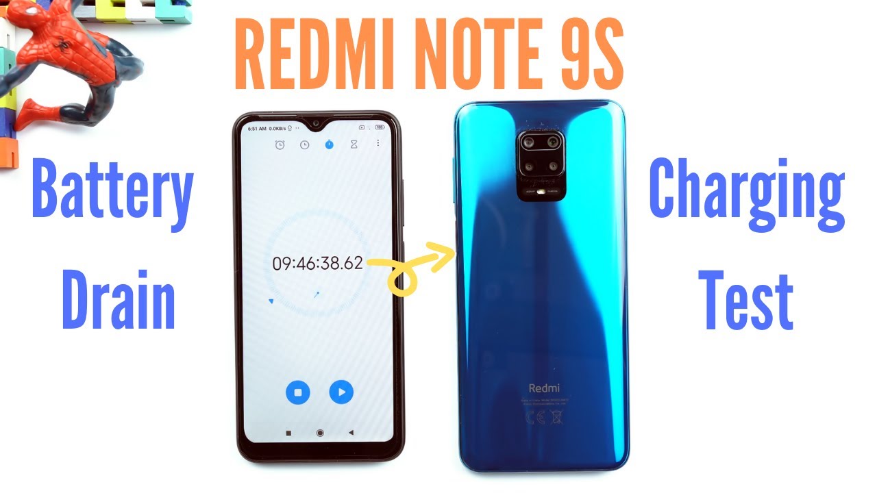 Redmi Note 9S Battery Drain and Charging Test