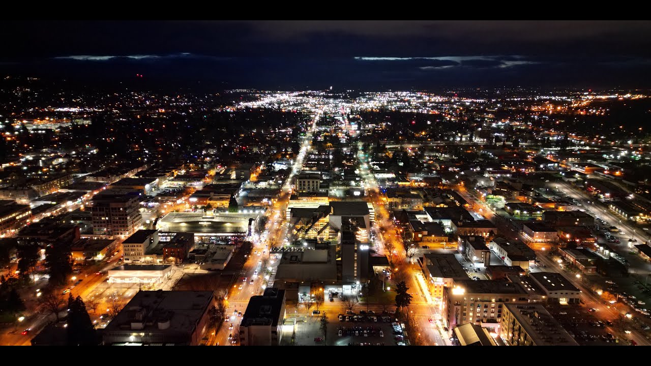 Eugene, Oregon at Night