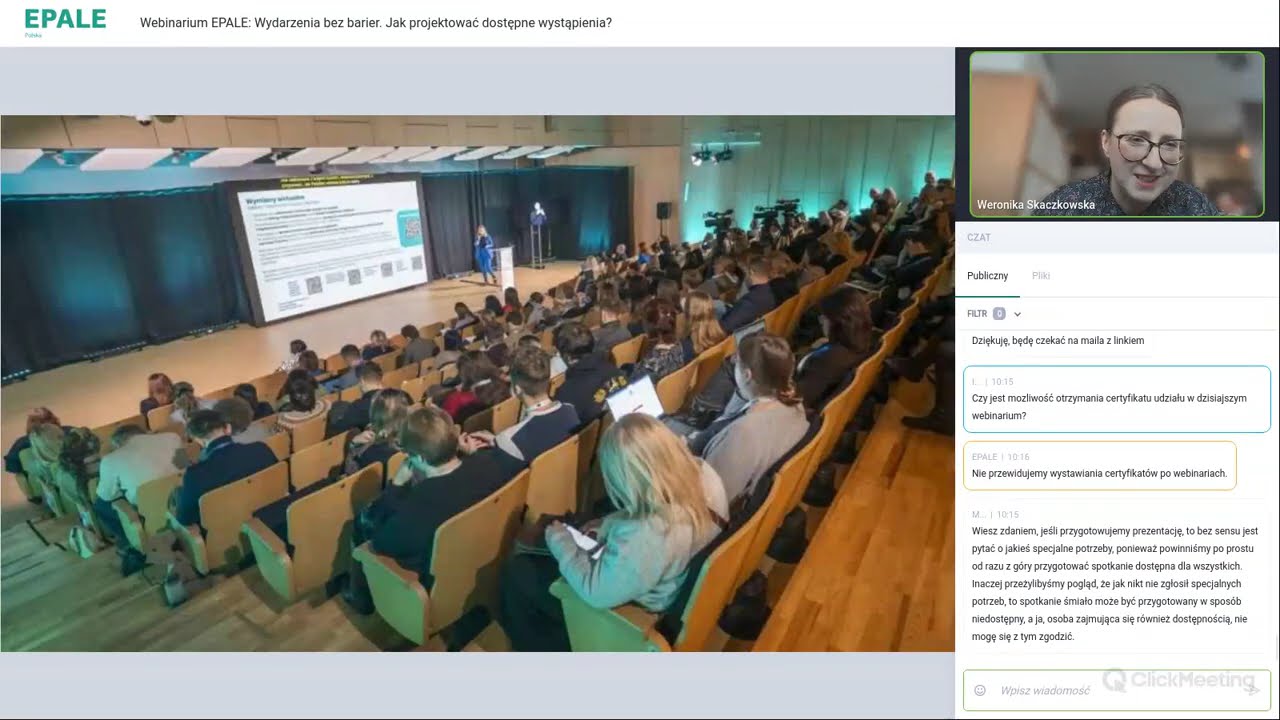 Webinarium EPALE: Wydarzenia bez barier. Jak projektować dostępne wystąpienia?