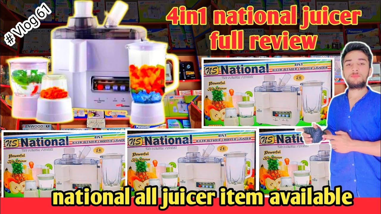 4in1 national juicer full review | National juicer 4in1 price in Pakistan 2024
