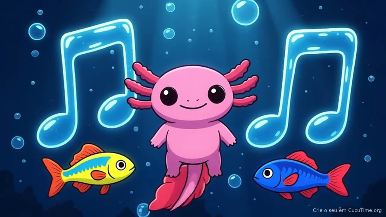 Alex, o Axolote e sua Bolha de Cristal