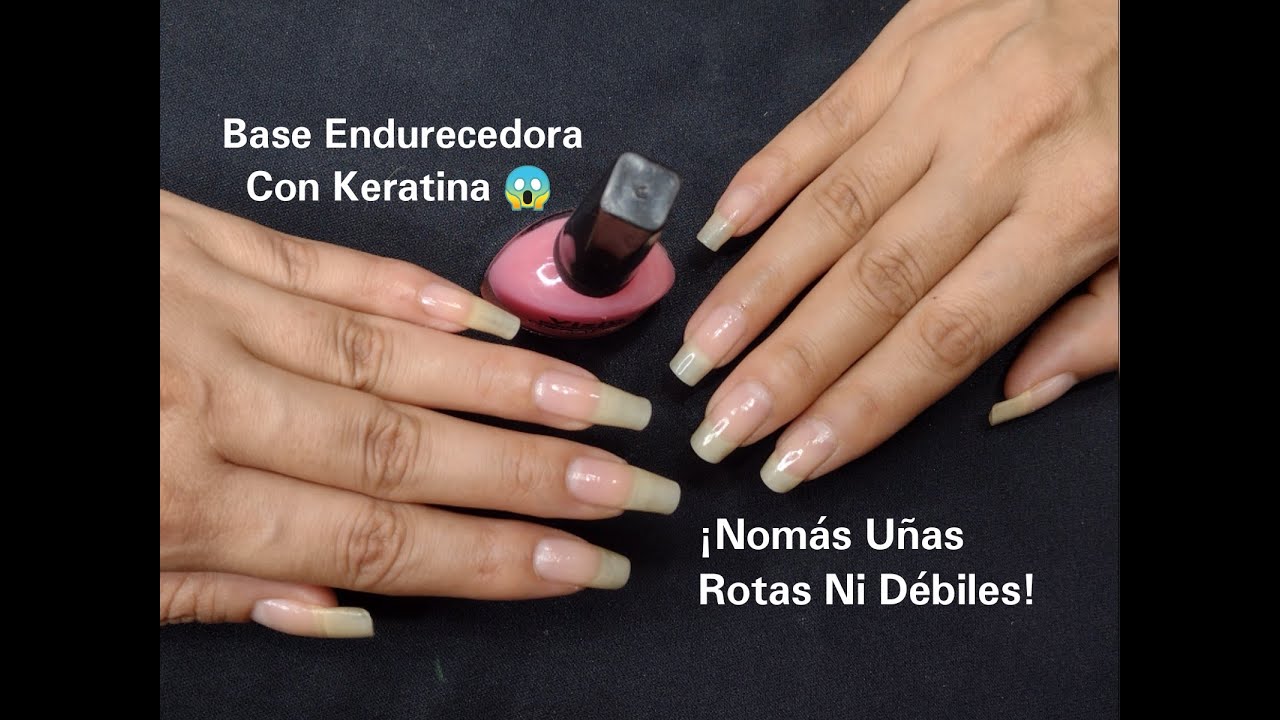 BASE ENDURECEDORA CON KERATINA | NOM&Aacute;S U&Ntilde;AS ROTAS NI D&Eacute;BILES |