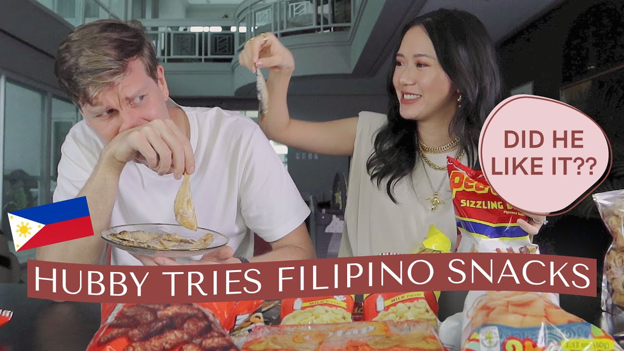 Hubby Tries Filipino Snacks | Camille Co
