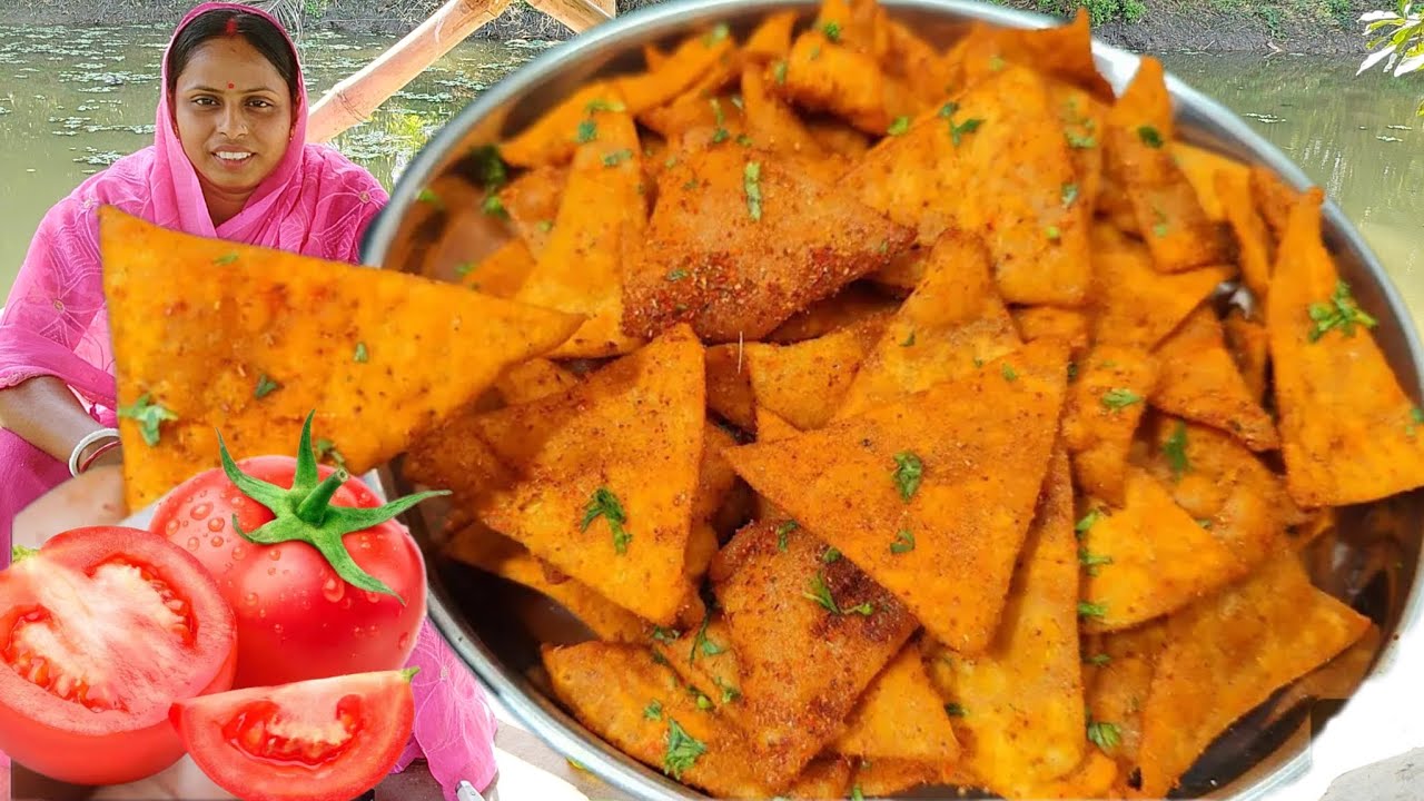 টমেটো দিয়ে একবার এই চটপটি চিপস বানিয়ে খেলে বাজার থেকে চিপস খাওয়া কথা ভুলে যাবেন | chips recipe
