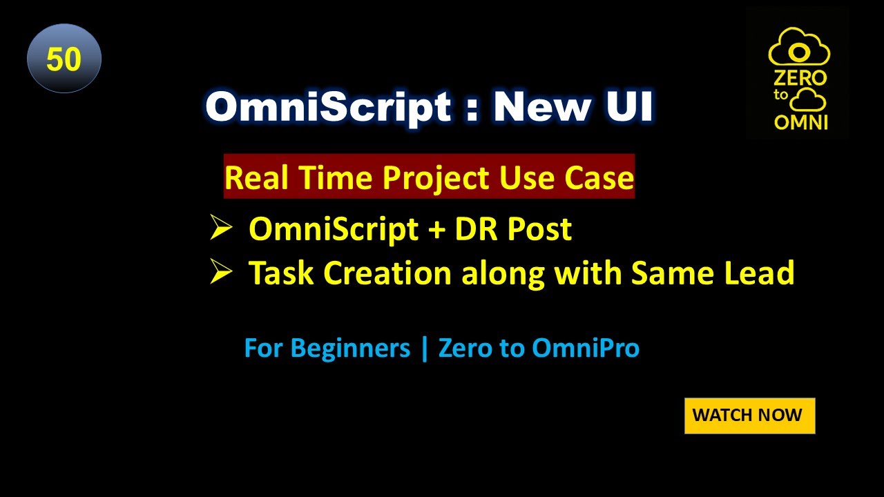 50 OmniScript + DR Post | Автоматическое создание задачи продаж после генерации лида | Пример исп...