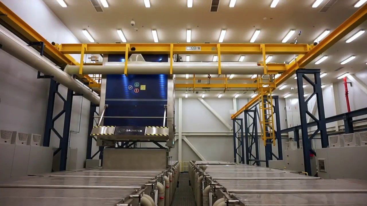 Galvatek - Chemical Cleaning Line for large aircraft engines (2015)
