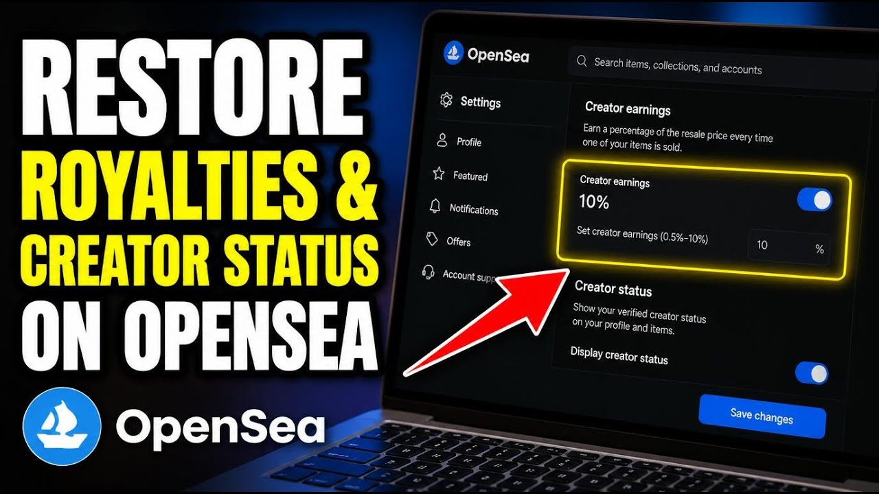 How to restore royalties and creator status visibility on OpenSea - Detailed Guide