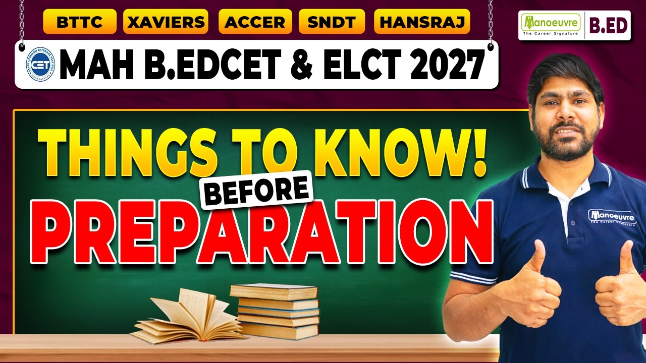MAH B.Ed CET & ELCT 2027 Things You Must Know Before Preparation Starts