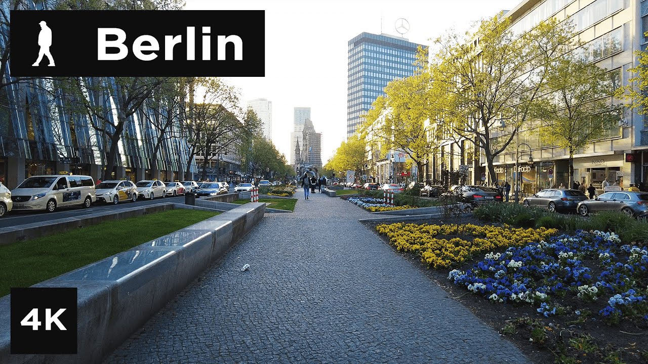 Berlin walk from Wittenbergplatz to Fasanenstraße | Outside Walker | 4k
