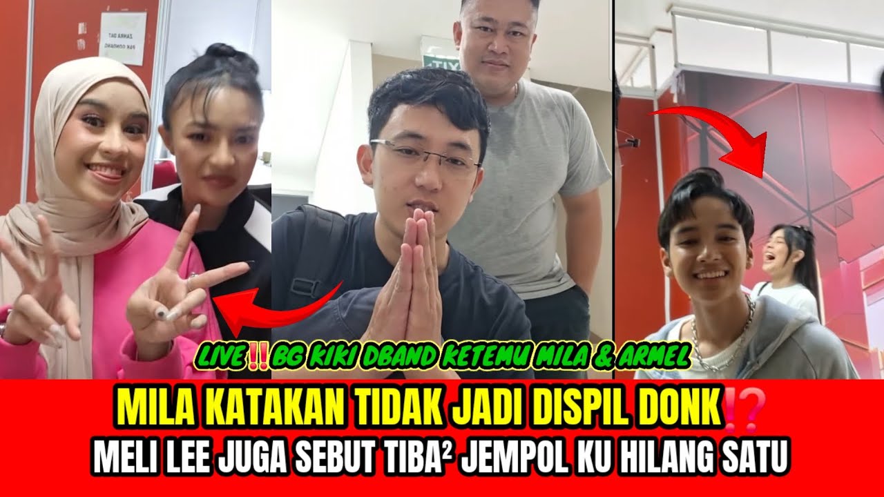 LIVE❗️KIKI DBAND KETEMU MILA DAN ARMEL DIRUANG STUDIO | MILA SAMA MELLY LEE KATAKAN SESUATU⁉️