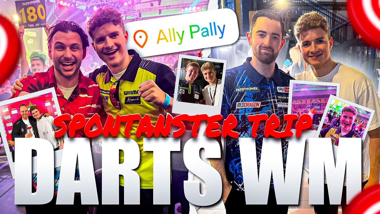 ICH WAR BEI DER DARTS-WM 2025 IM ALLY PALLY! 😱🎯 + LUKE HUMPHRIES GETROFFEN 🔥
