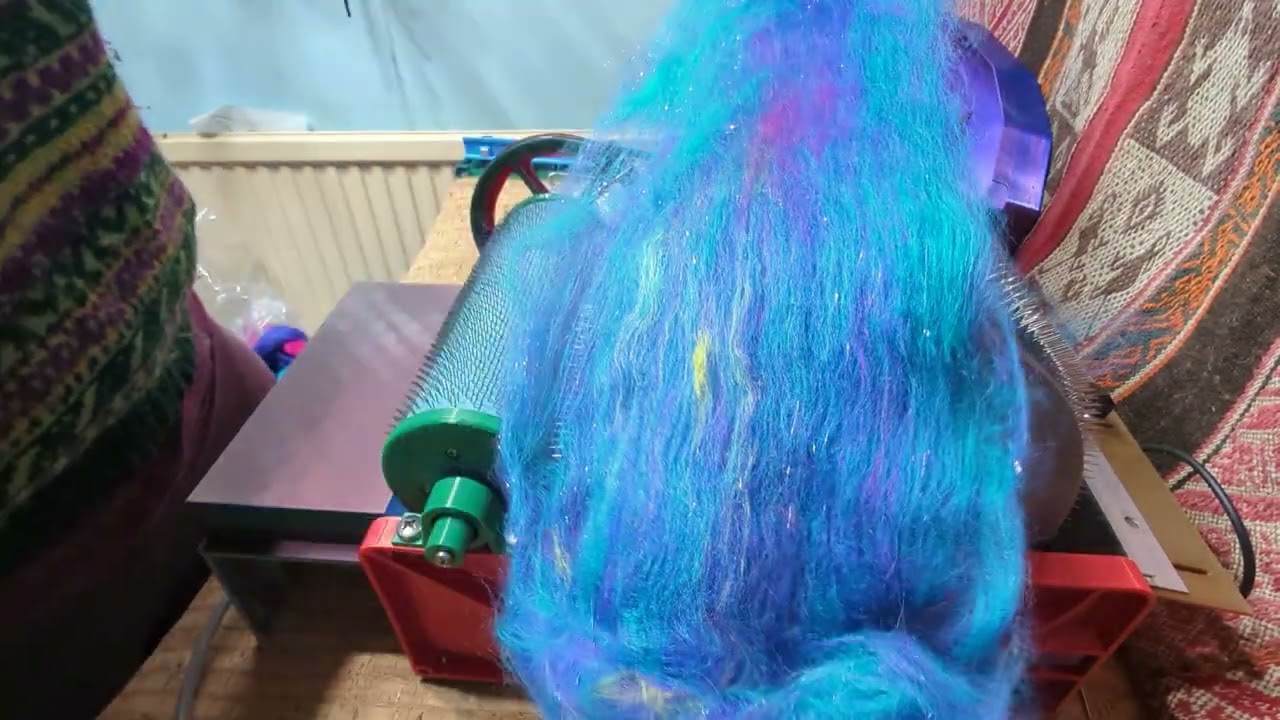 Testing EEW Drum Carder prototype