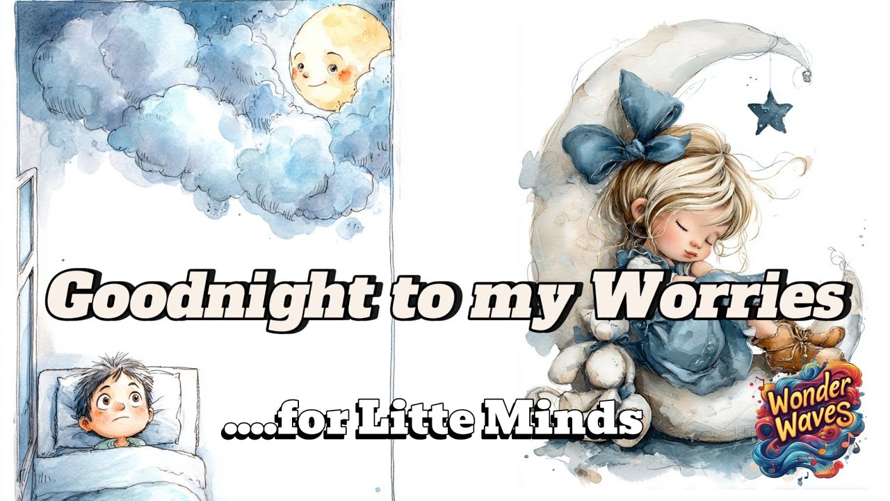 Goodnight to my Worries ☁️  | Calming Bedtime Music  for Children