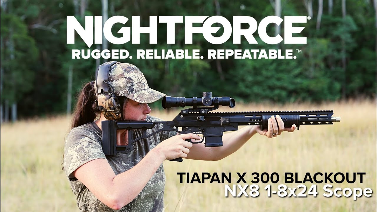 SIGHTING IN & GROUP TESTING my new NX8 1-8x24 Nightforce Scope | Tiapan X 300 Black Out!!!
