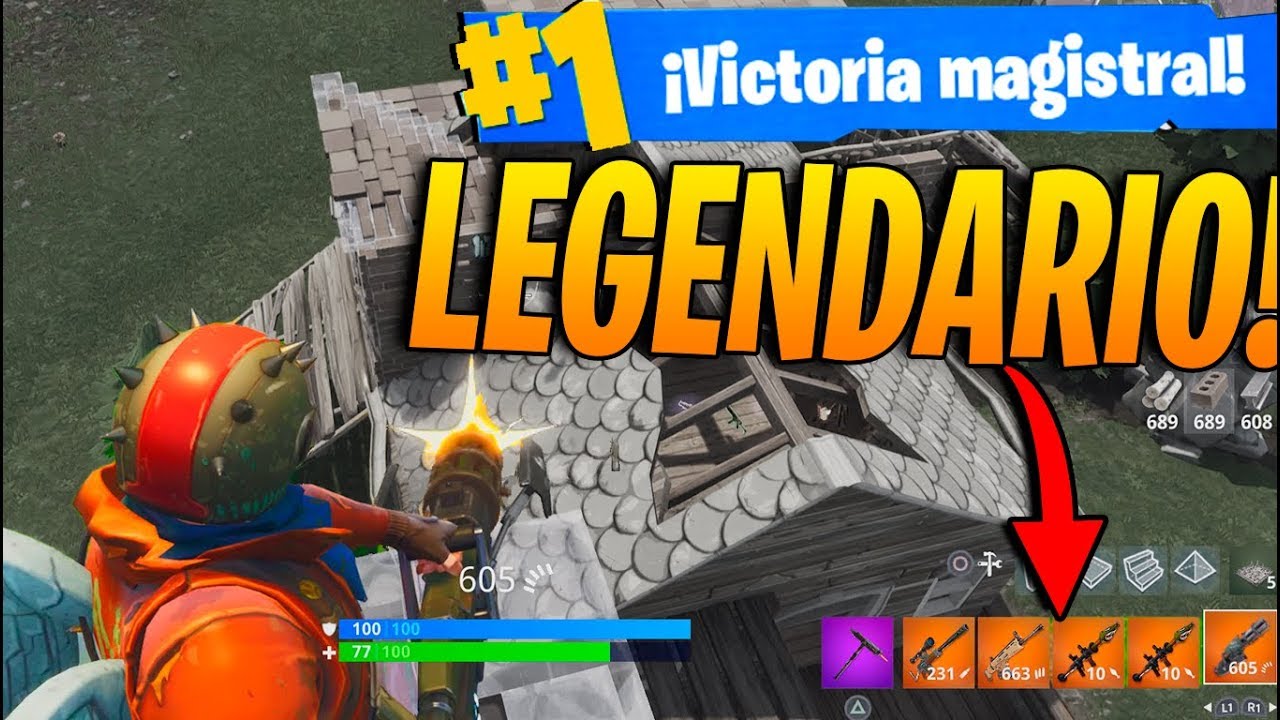 TODO LEGENDARIO! Fortnite: Battle Royale (El mejor Loot)