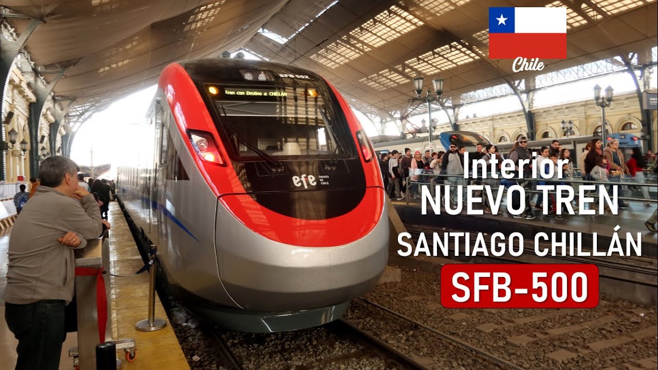 Я встретил новый поезд SANTIAGO CHILLAN SFB500 в День наследия 2023 г.