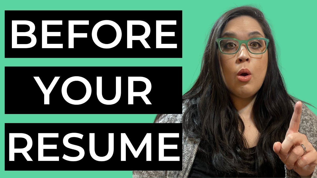 WATCH THIS BEFORE WRITING YOUR RESUME!