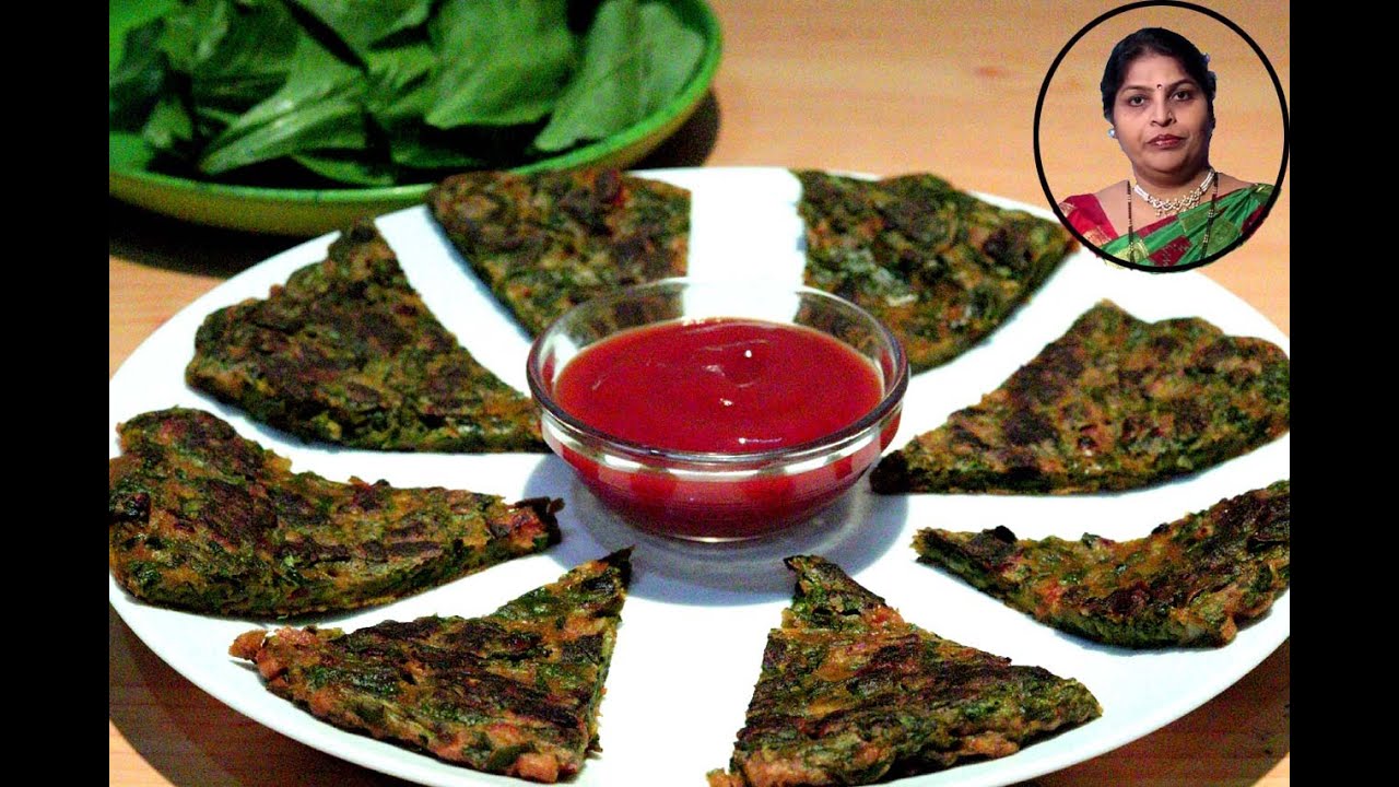 पालकाचा नवीन हेल्दी नास्टा | Palak Breakfast Recipe In Marathi By Mangal