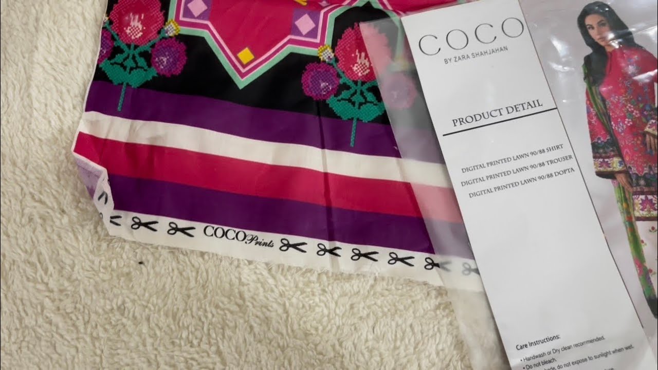 COCO LAWN 3PC IN JUST 1750 FREE DELIVERY | COCO BY ZARA SHAH JAHAN | FREE DELIVERY 