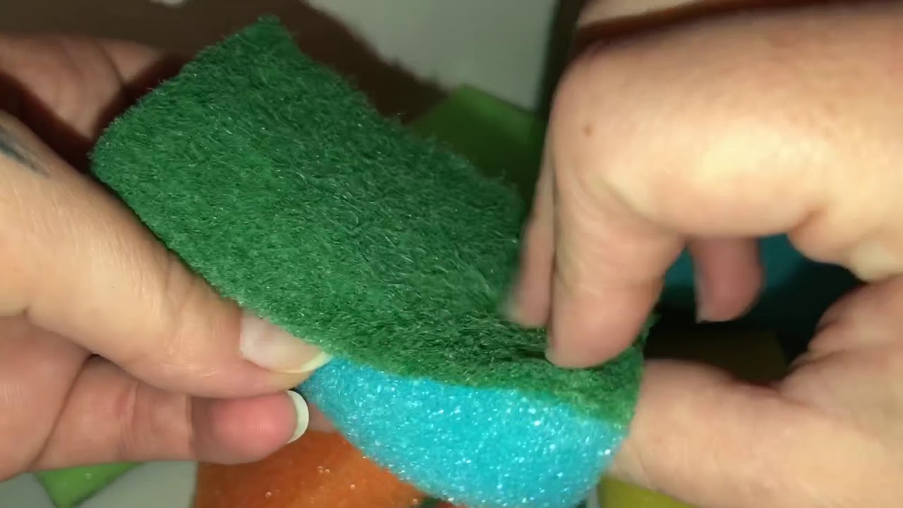 ASMR Fast dry scratching/ scourer / soapy/ ripping (No talking)