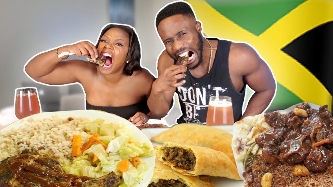 Haitians Try Jamaican Food For The First Time | Jamaican Food Mukbang | Brent & Mir