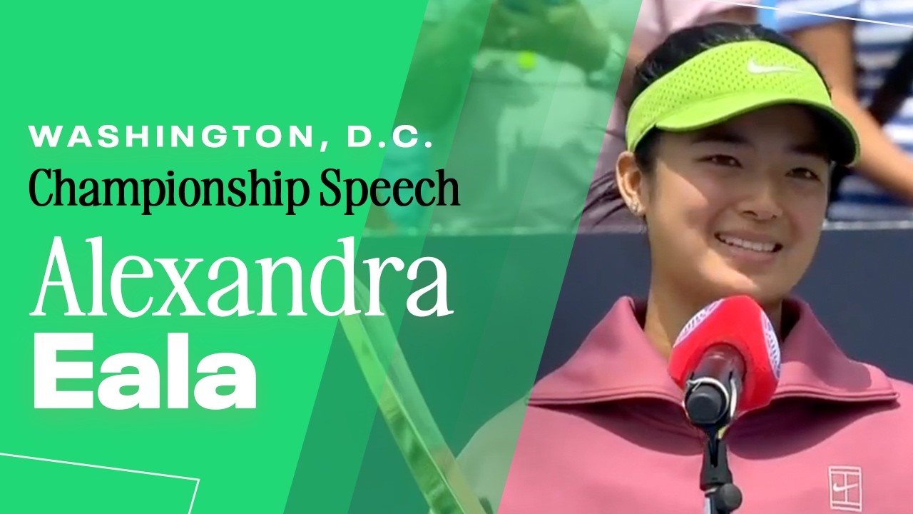 Alexandra Eala Championship Speech | 2026 Washington DC