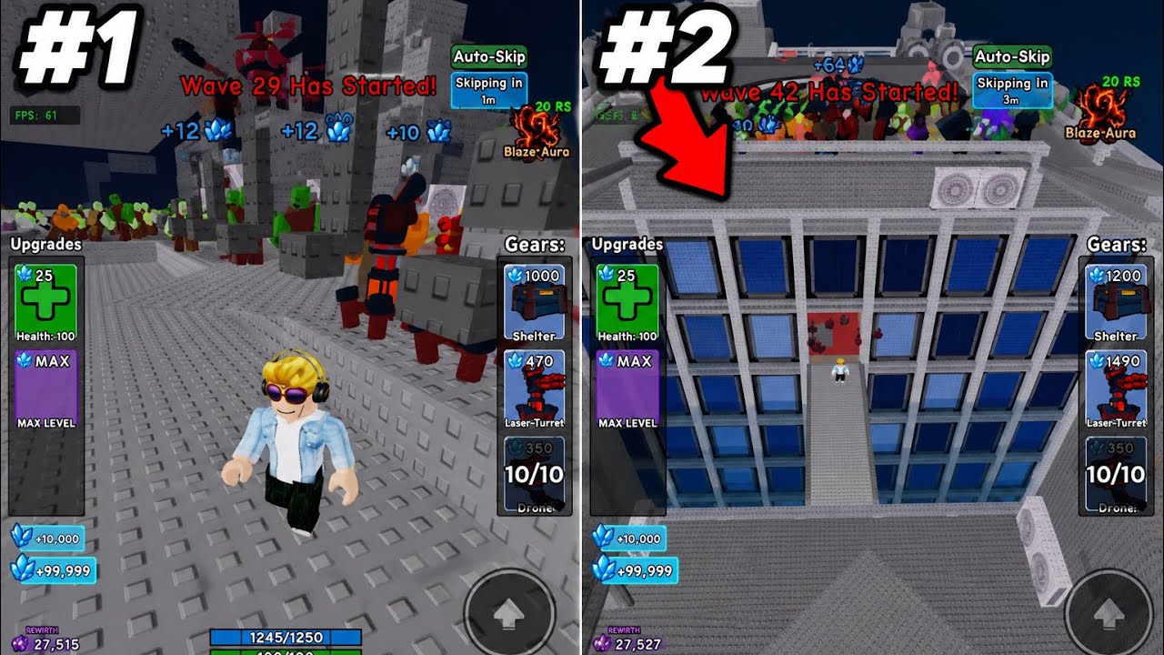 Все глитчи с пустотной косой в Survive Zombie Arena