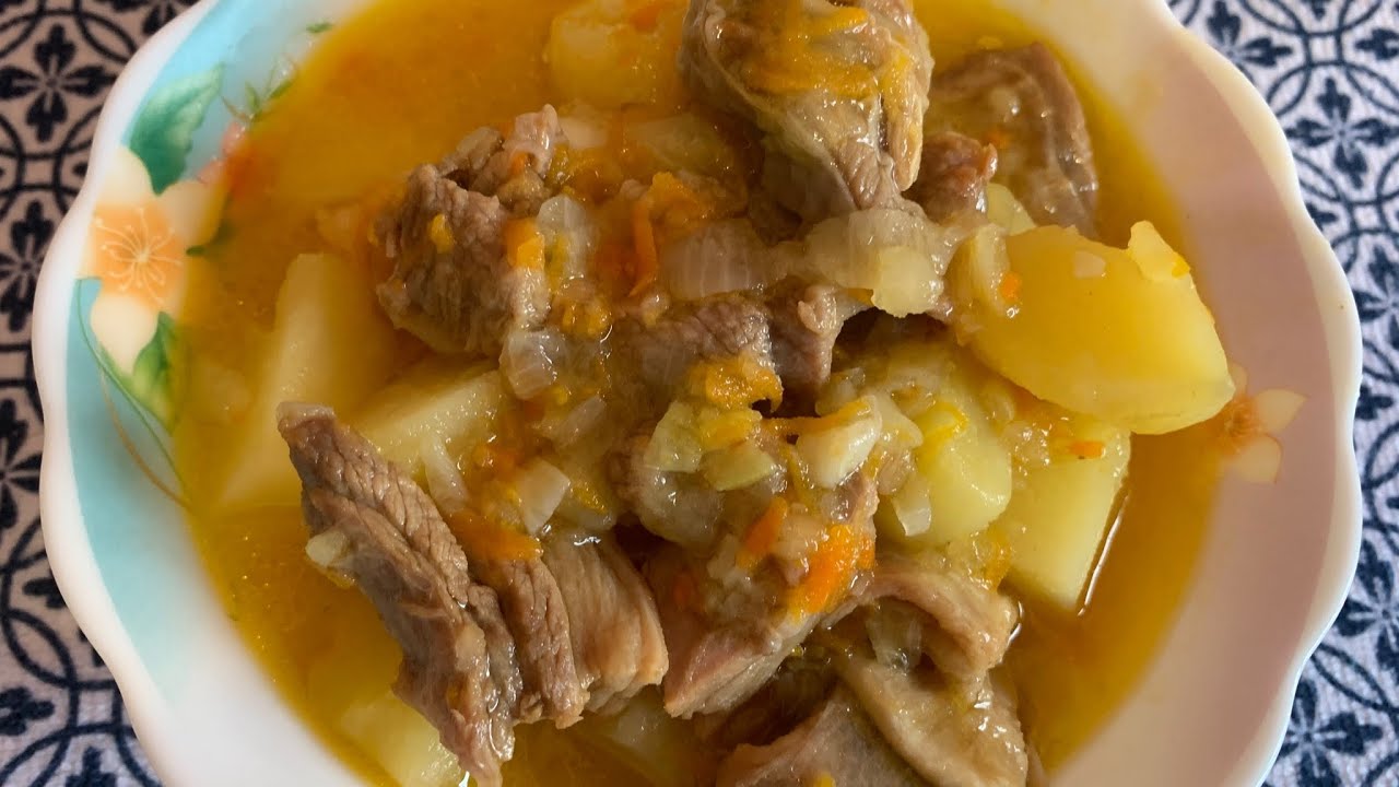 Тушеная баранина с картофелем