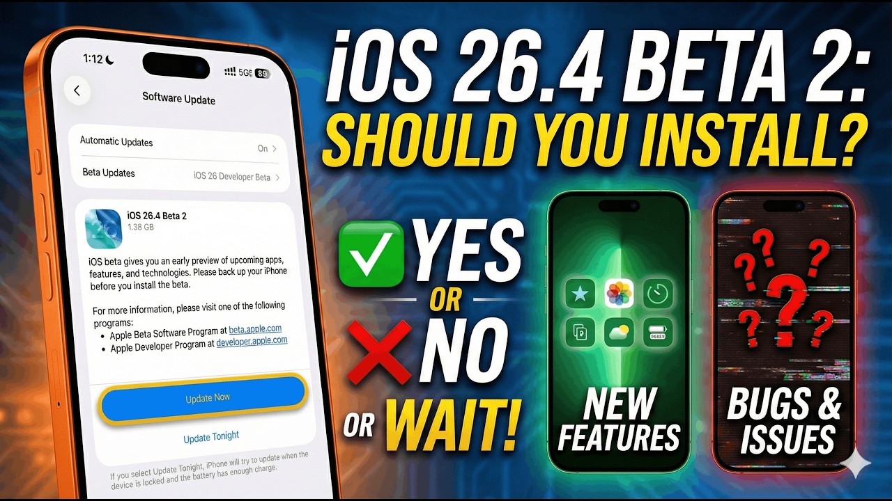 Should You Install iOS 26.4 Beta 2- Performance And Stability!
