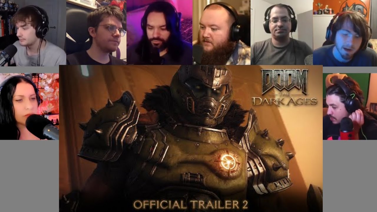DOOM: Темные века - Официальный трейлер 2 | Подборка реакций